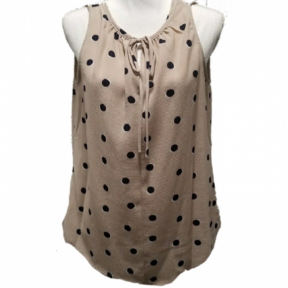 Sleeveless Polka Dot Blouse - Picture 3 of 5